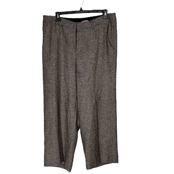 Soft Surroundings Women Tweed Brown Pants Size 18 - Picture 2 of 8